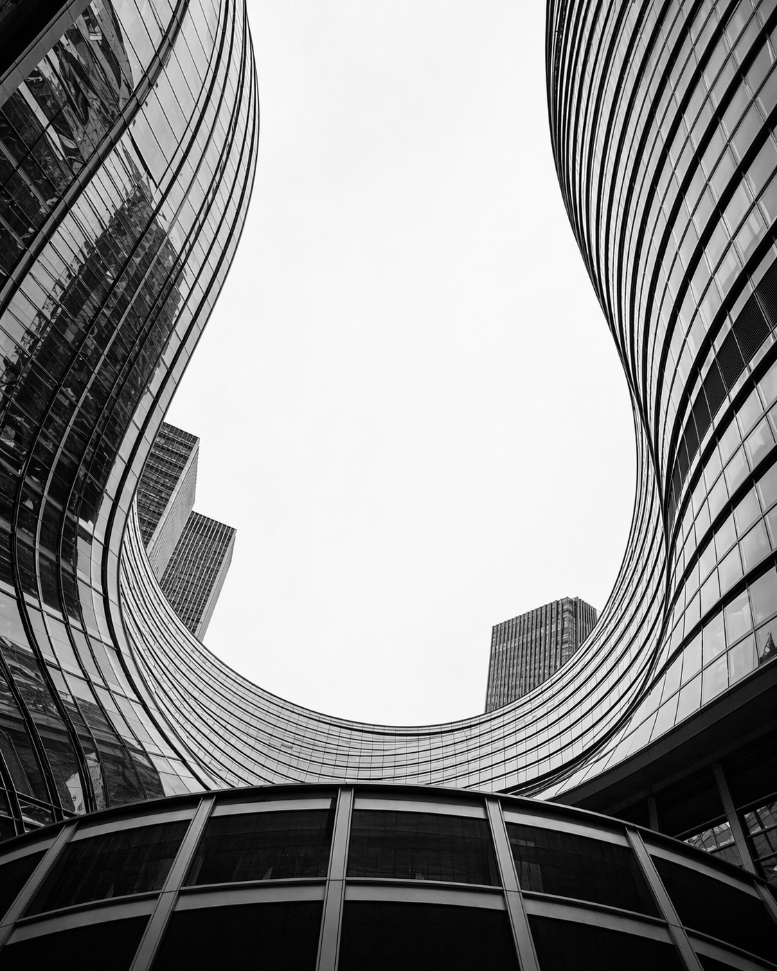 Curved office towers